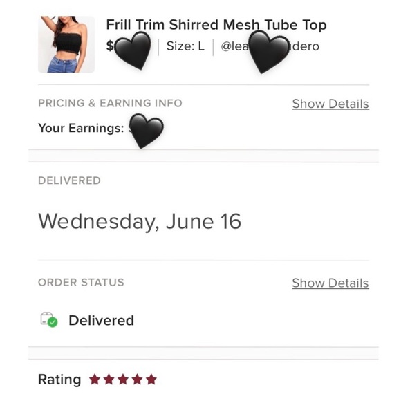 ⭐️LAST ONE⭐️ Frill Trim Shirred Mesh Tube Top - Picture 4 of 4